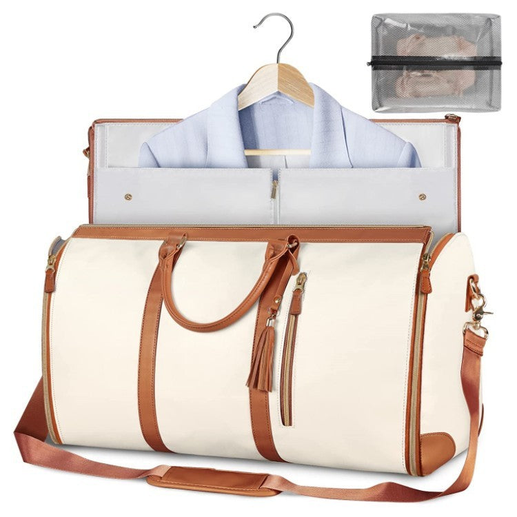 Large Capacity Travel Duffle Bag – Women’s Handbag, Folding Suit Bag, Waterproof Tote
