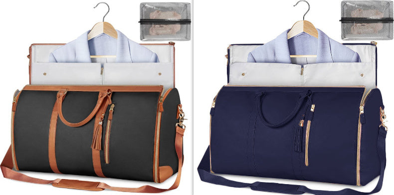 Large Capacity Travel Duffle Bag – Women’s Handbag, Folding Suit Bag, Waterproof Tote