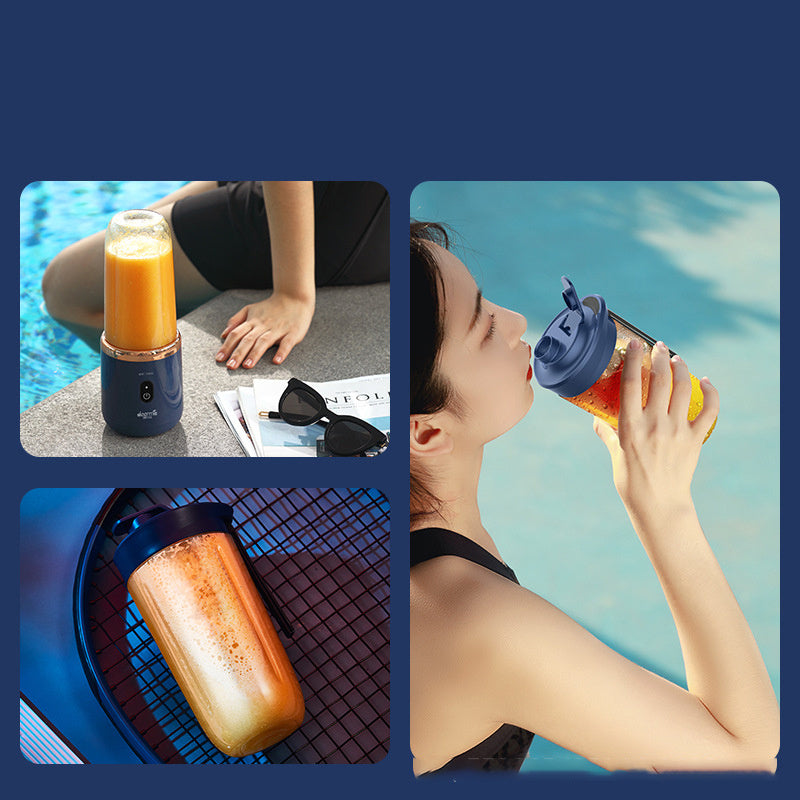 6-Blade Portable Blender – Mini Juicer Cup with USB Rechargeable Smoothie Maker & Ice Crusher