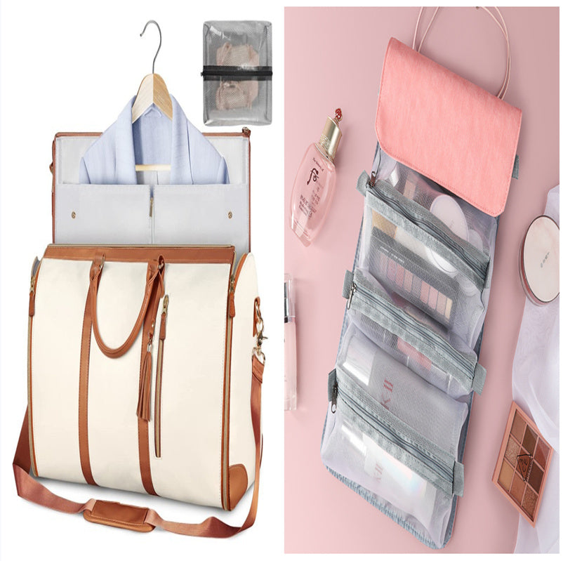 Large Capacity Travel Duffle Bag – Women’s Handbag, Folding Suit Bag, Waterproof Tote