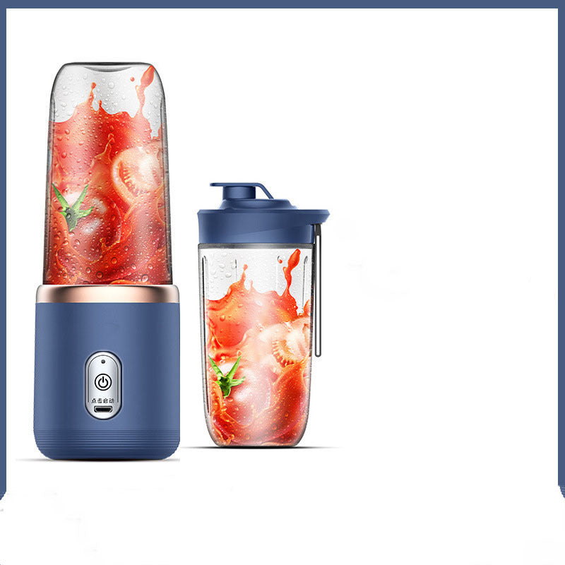 6-Blade Portable Blender – Mini Juicer Cup with USB Rechargeable Smoothie Maker & Ice Crusher