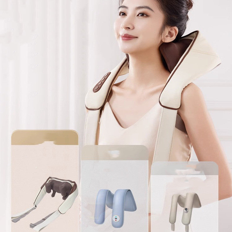 Deep kneading massager for full body relaxation relieves tension in neck shoulders back and trapezius muscles