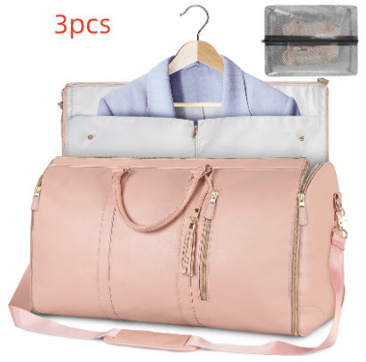 Large Capacity Travel Duffle Bag – Women’s Handbag, Folding Suit Bag, Waterproof Tote