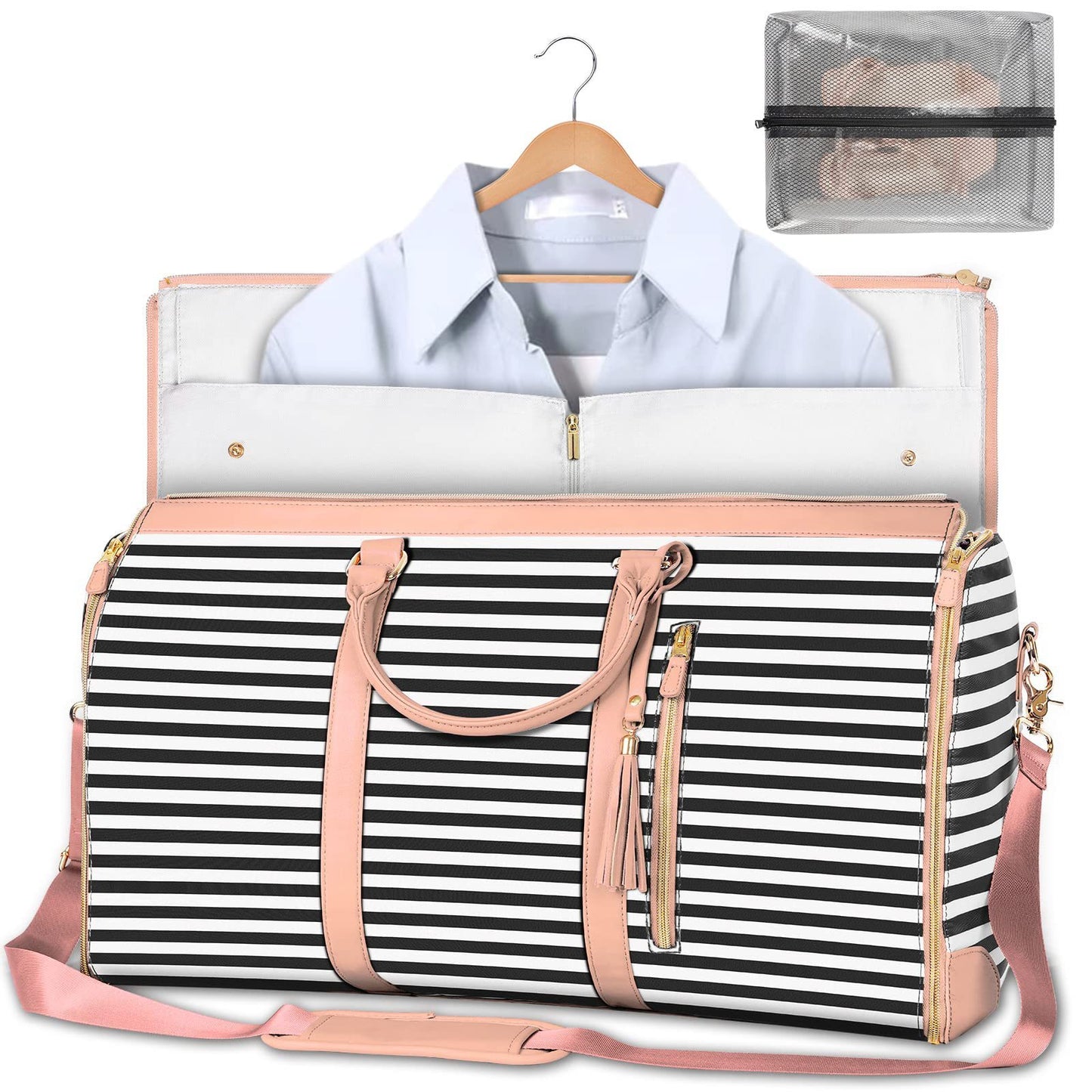 Large Capacity Travel Duffle Bag – Women’s Handbag, Folding Suit Bag, Waterproof Tote