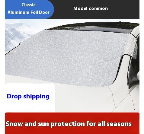 All-Weather Car Windshield Snow Cover – Heavy-Duty Fabric, Anti-Ice & Sun Protection