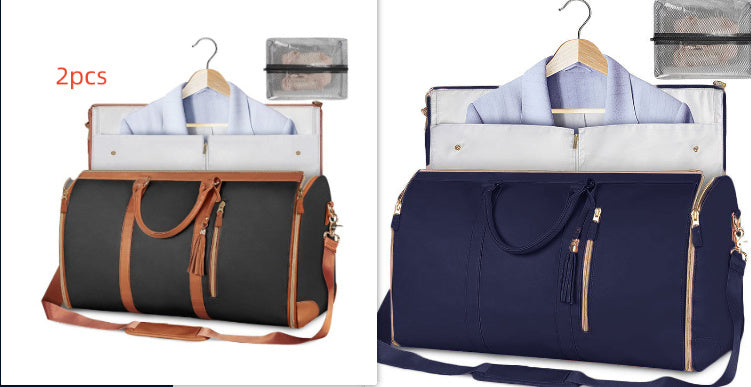 Large Capacity Travel Duffle Bag – Women’s Handbag, Folding Suit Bag, Waterproof Tote