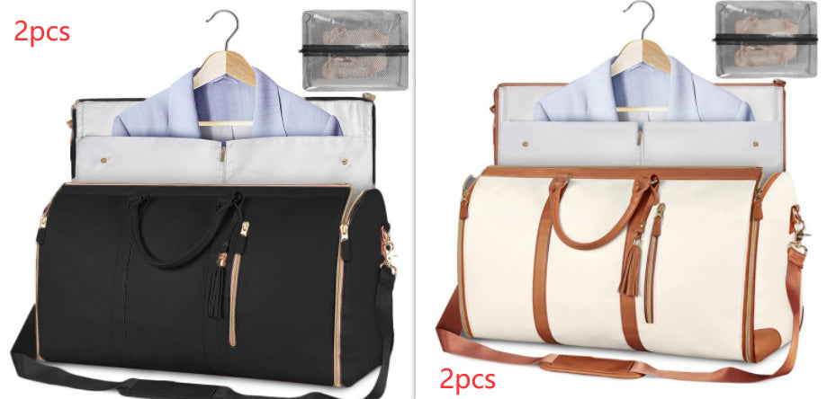 Large Capacity Travel Duffle Bag – Women’s Handbag, Folding Suit Bag, Waterproof Tote