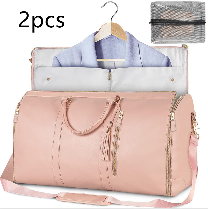 Large Capacity Travel Duffle Bag – Women’s Handbag, Folding Suit Bag, Waterproof Tote