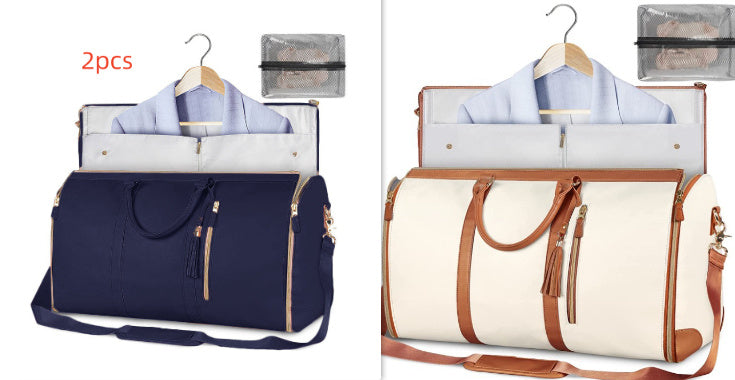 Large Capacity Travel Duffle Bag – Women’s Handbag, Folding Suit Bag, Waterproof Tote