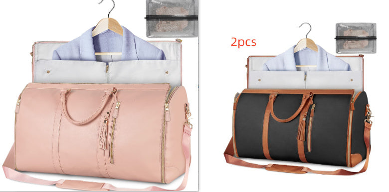Large Capacity Travel Duffle Bag – Women’s Handbag, Folding Suit Bag, Waterproof Tote