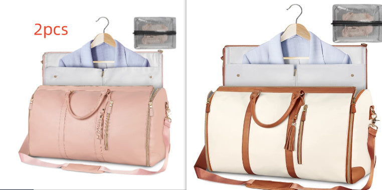 Large Capacity Travel Duffle Bag – Women’s Handbag, Folding Suit Bag, Waterproof Tote