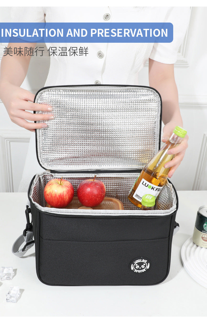 Thermal Insulated Lunch Bag – Waterproof, Thickened, Large Capacity with Adjustable Strap