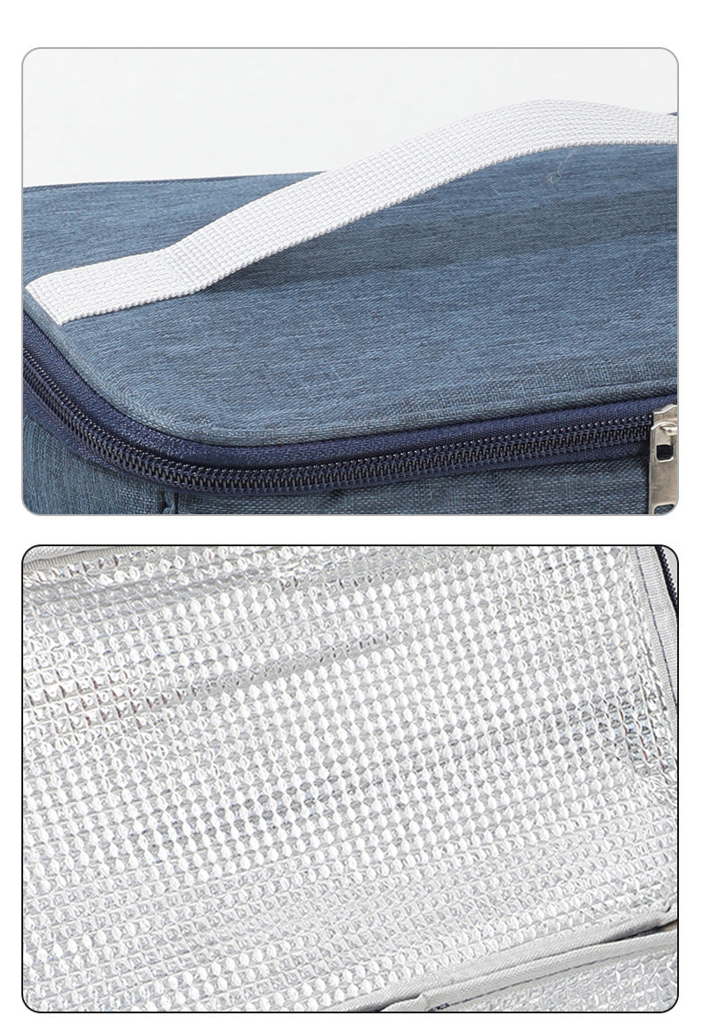 Thermal Insulated Lunch Bag – Waterproof, Thickened, Large Capacity with Adjustable Strap