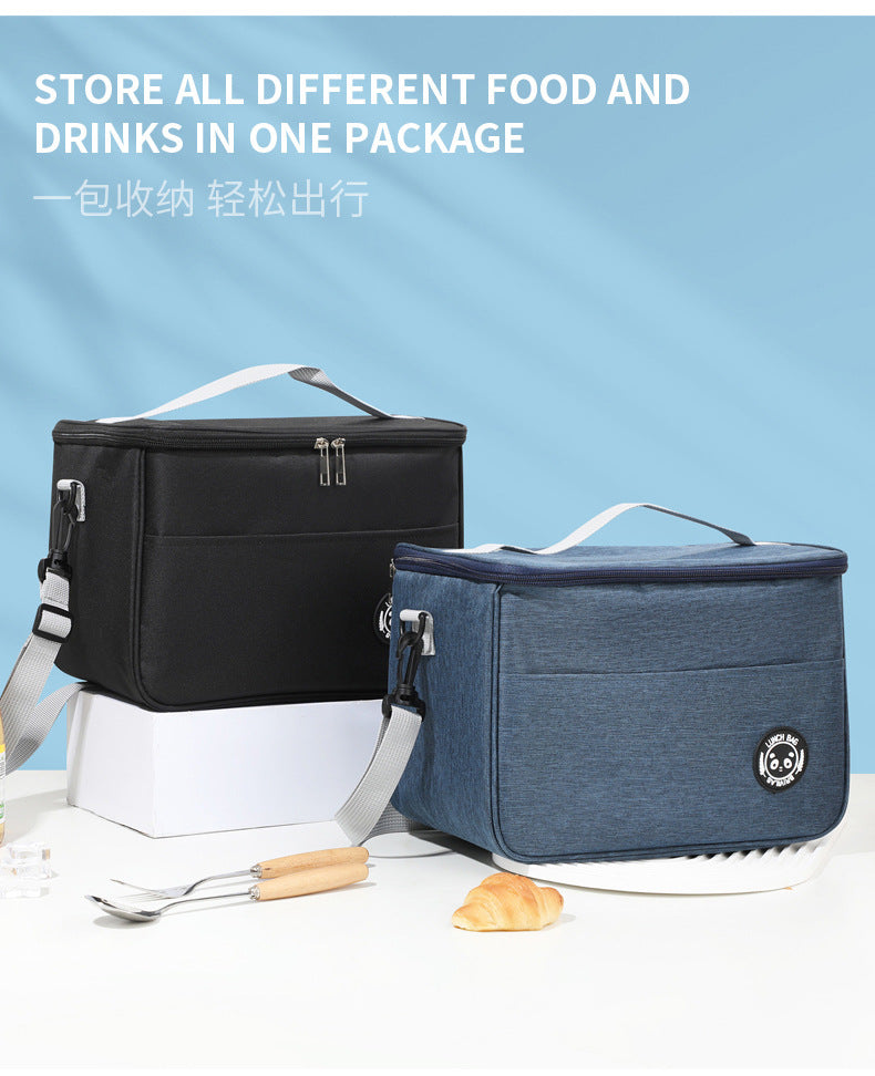 Thermal Insulated Lunch Bag – Waterproof, Thickened, Large Capacity with Adjustable Strap