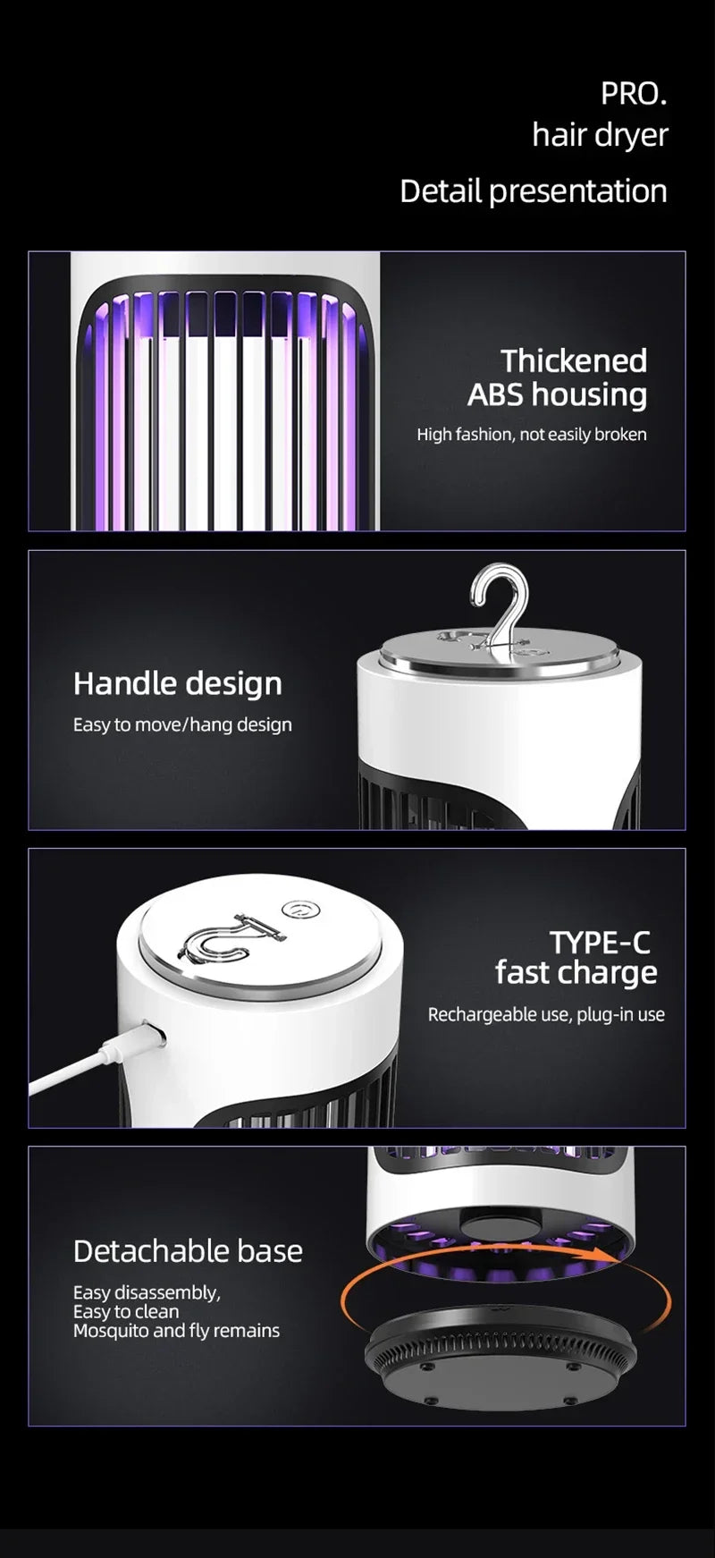 Portable USB Mosquito Killer Lamp – Ion Purification Mini