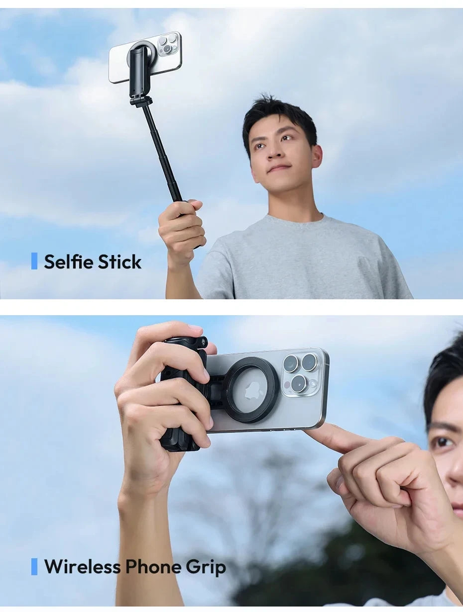 2026 Magnetic Selfie Stick Tripod with Remote – Extendable Phone Stand for iPhone, Samsung & Xiaomi