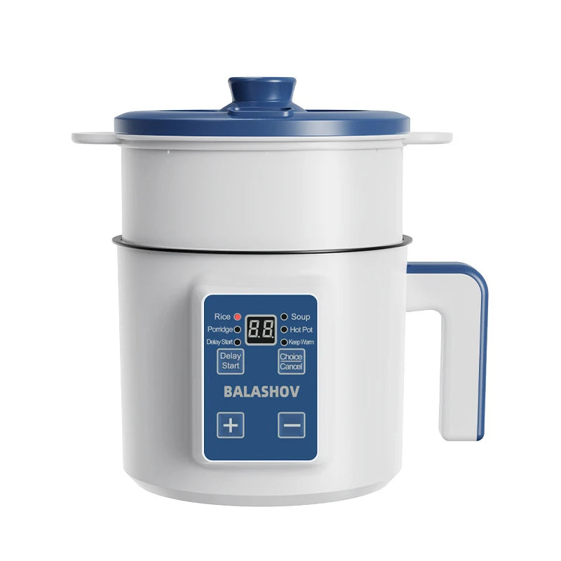 1.7L Electric Rice Cooker – Non-Stick Multi Cooker with Steamer, Smart Mechanical Controls, 220V