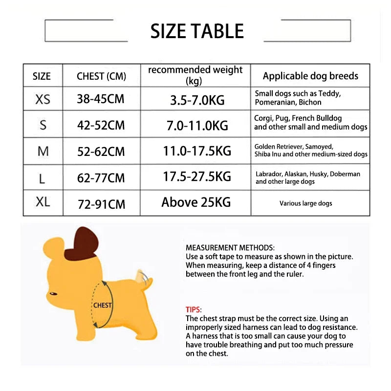 Adjustable Dog Harness – Quick Release, Breathable Nylon Vest for Pets