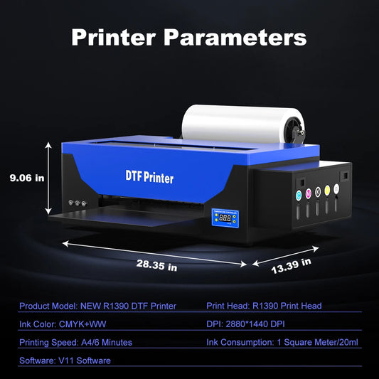 A3 dtf printing machine For Epson R1390 DTF Printer With DTF Curing Oven Directly To Film Transfer T shirt printing Machine A3