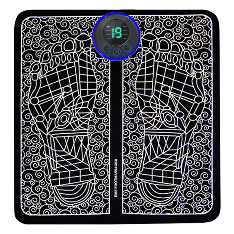 Electric Foot Massager Pad Muscle Stimulator for Pain Relief & Relaxation