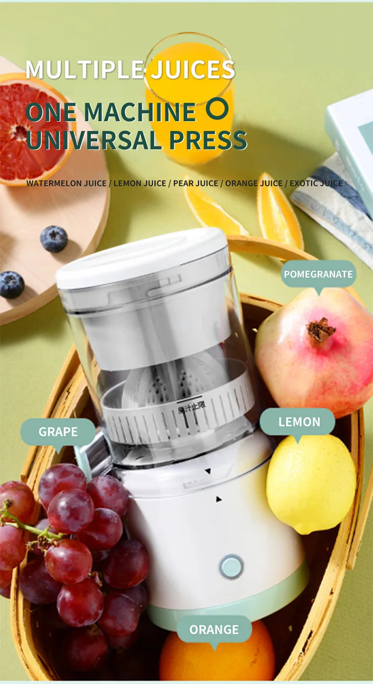 Fully Automatic Fruit Juicer Portable Household Juice Machine with Residue Separation