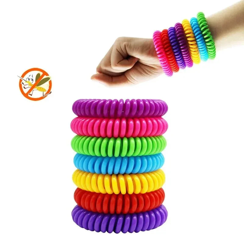 Waterproof Citronella Mosquito Repellent Wristbands β 10 Pack with 6 Patches