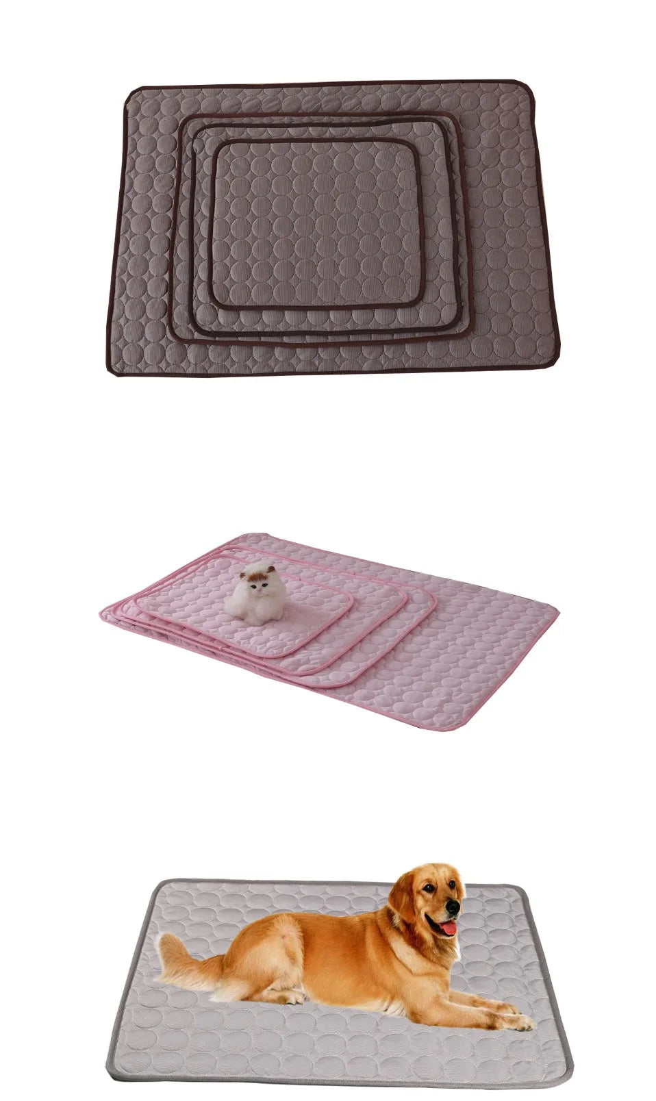 Extra Large Dog Cooling Mat – Summer Cold Bed for Small & Large Dogs, Cats, and Pets