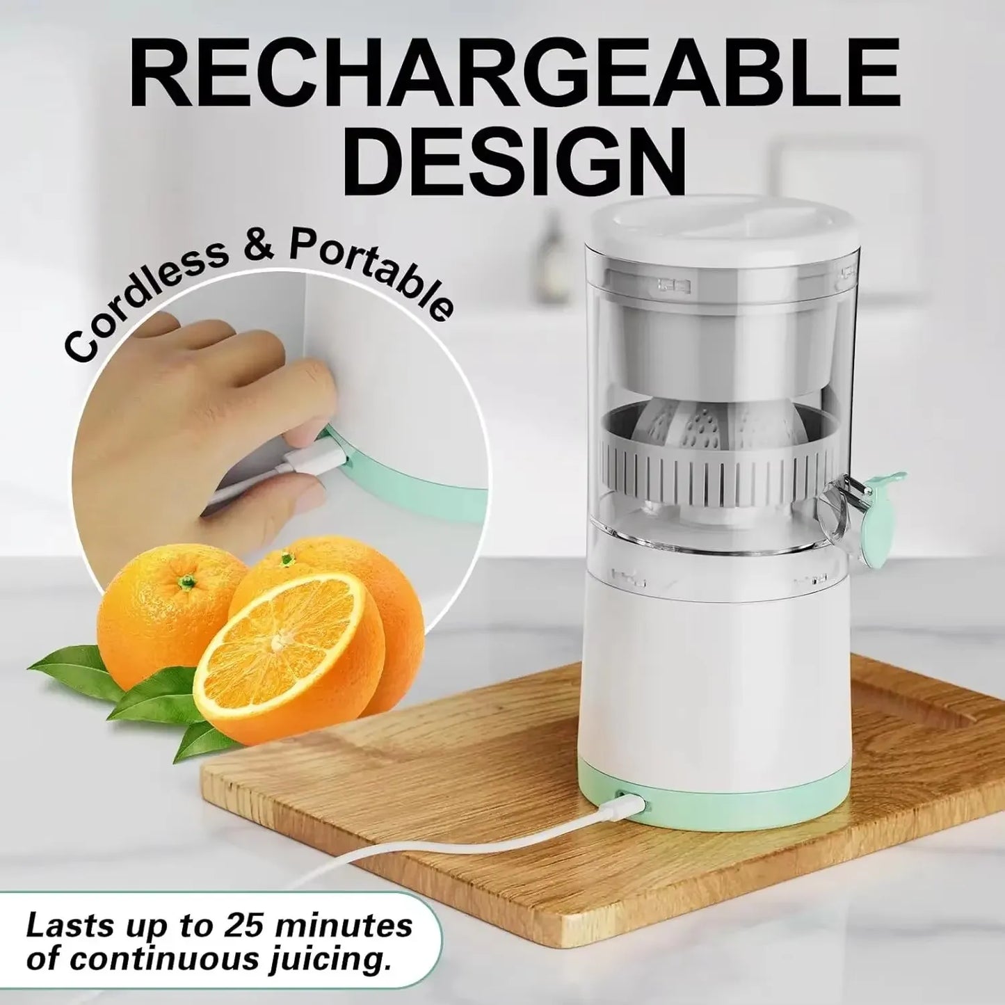 Fully Automatic Fruit Juicer Portable Household Juice Machine with Residue Separation
