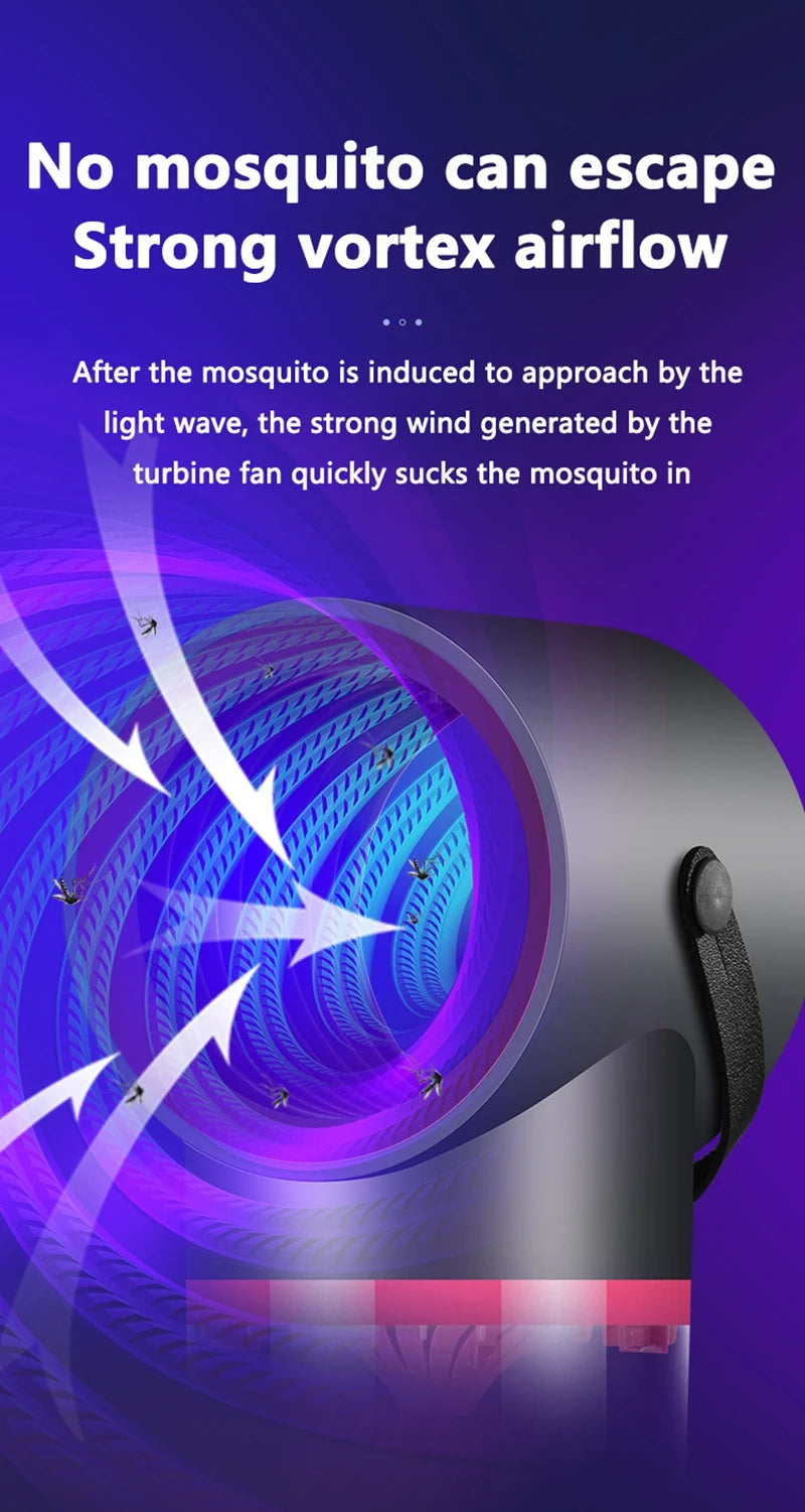 Ion Purification Mosquito Killer Lamp – Portable Mini USB Rechargeable