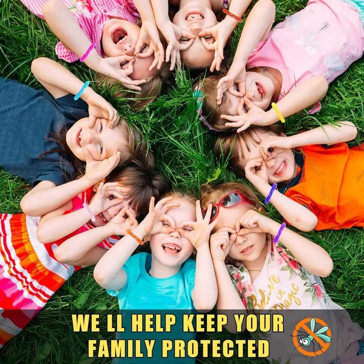 Waterproof Citronella Mosquito Repellent Wristbands β 10 Pack with 6 Patches