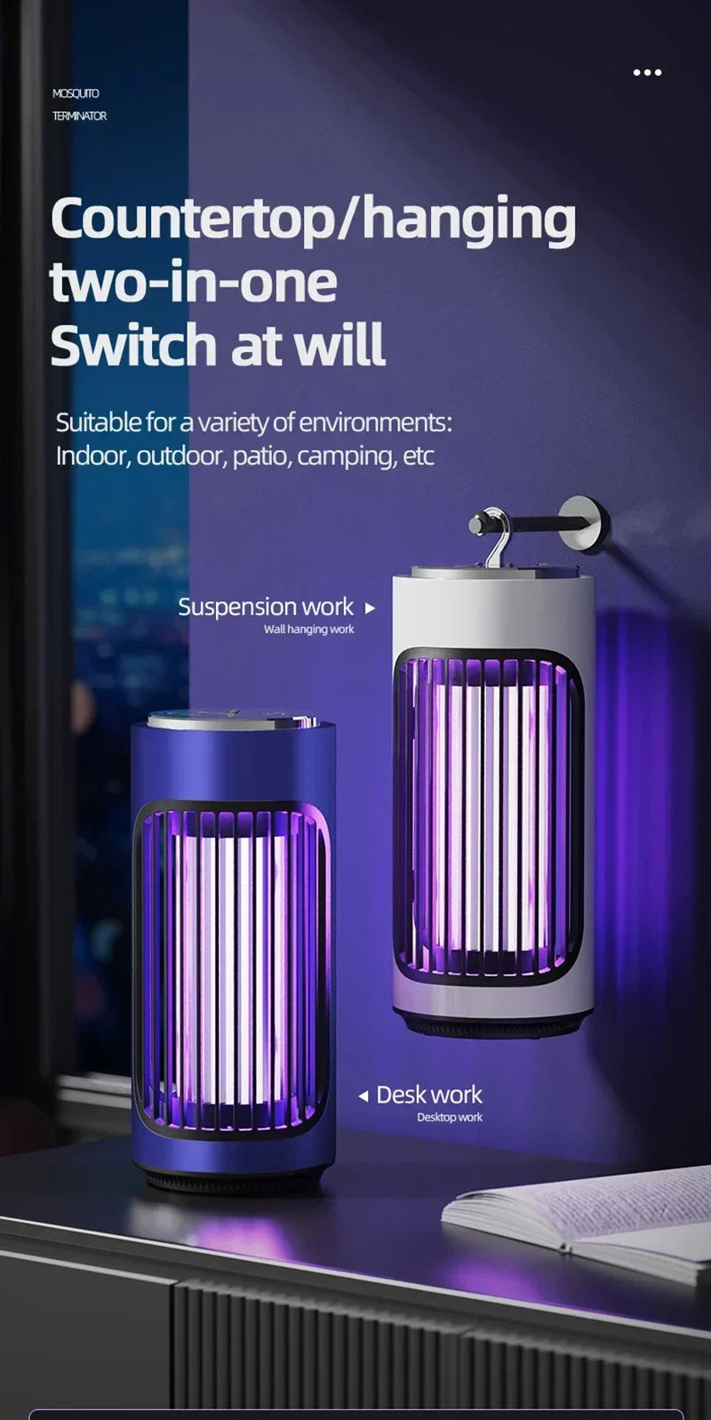 Portable USB Mosquito Killer Lamp – Ion Purification Mini