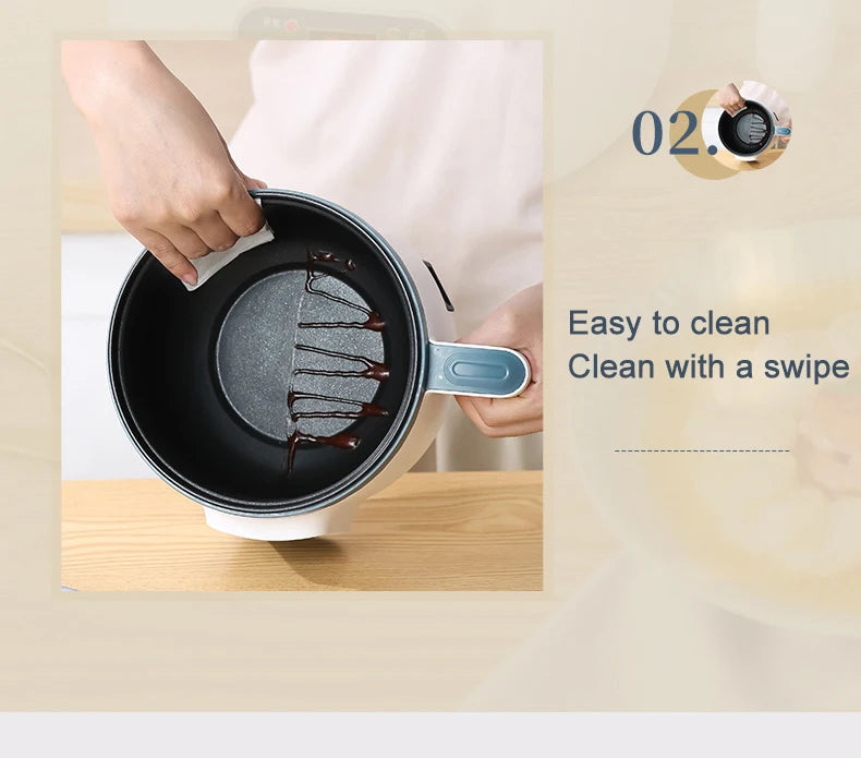 1.7L Electric Rice Cooker – Non-Stick Multi Cooker with Steamer, Smart Mechanical Controls, 220V