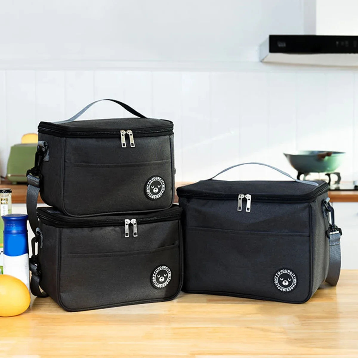 Thermal Insulated Lunch Bag – Waterproof, Thickened, Large Capacity with Adjustable Strap