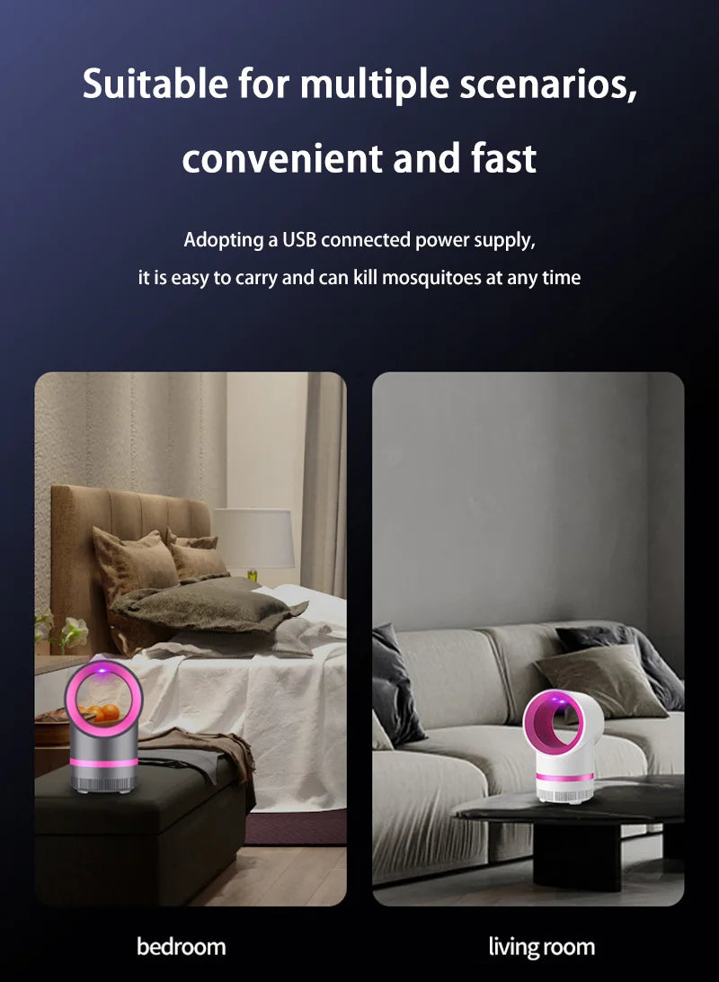 Ion Purification Mosquito Killer Lamp – Portable Mini USB Rechargeable