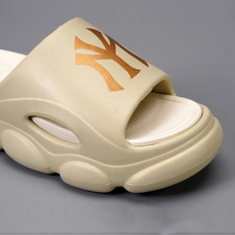 Men’s Platform EVA Slippers – Thick-Soled Non-Slip Indoor Outdoor Slides & Fashion Flip Flops