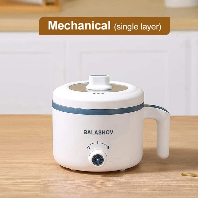 1.7L Electric Rice Cooker – Non-Stick Multi Cooker with Steamer, Smart Mechanical Controls, 220V