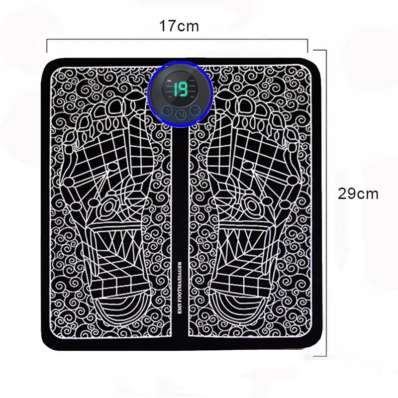 Electric Foot Massager Pad Muscle Stimulator for Pain Relief & Relaxation