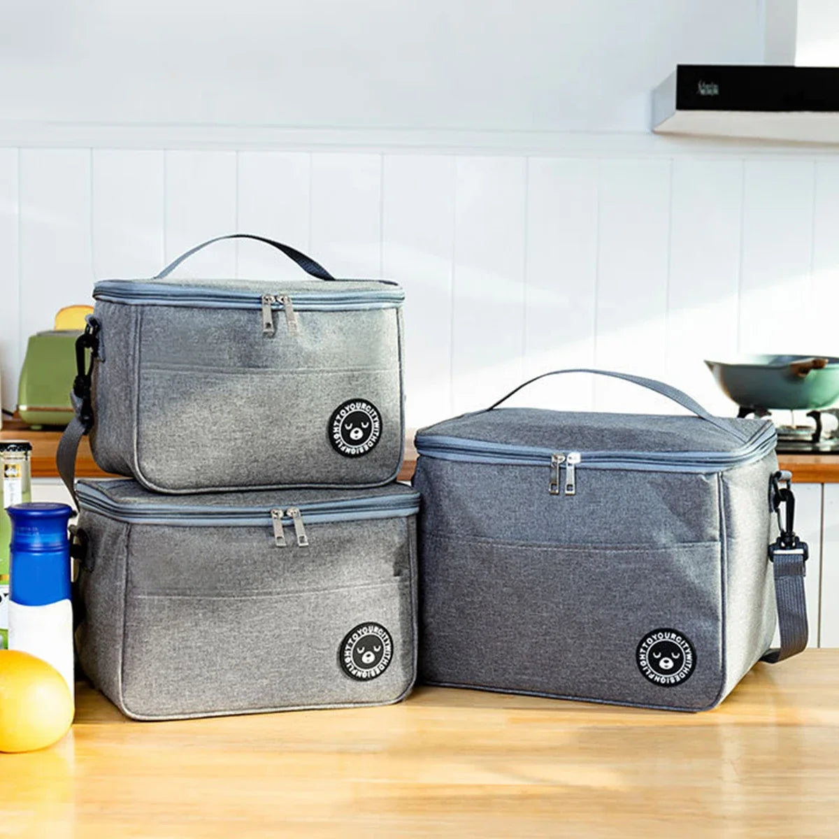 Thermal Insulated Lunch Bag – Waterproof, Thickened, Large Capacity with Adjustable Strap