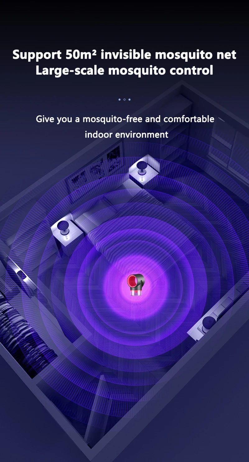 Ion Purification Mosquito Killer Lamp – Portable Mini USB Rechargeable