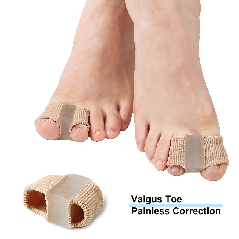 Toe Separator Silicone Pedicure Tools – Bunion Corrector & Gel Insoles for Shoes (1/2/4pcs)