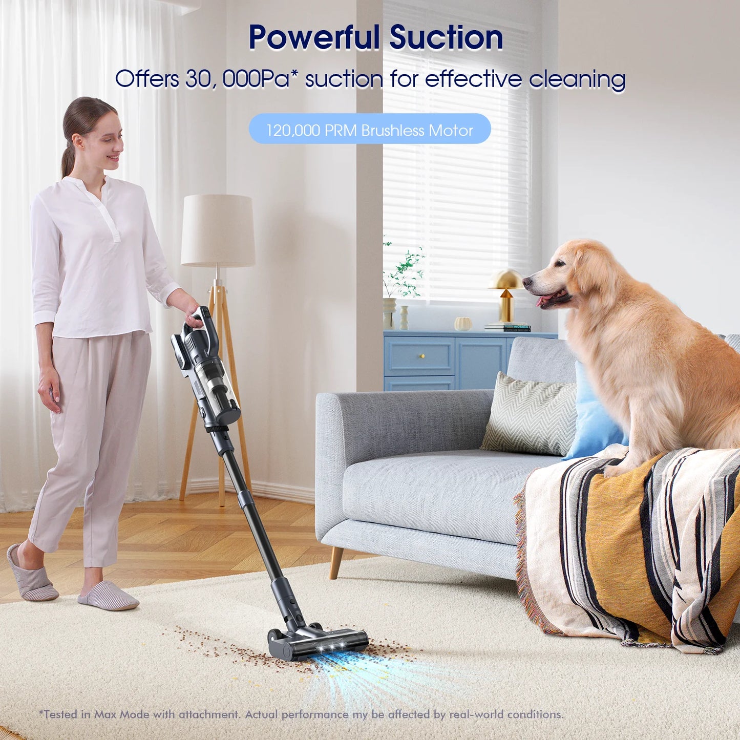 M243 Wireless Floor Vacuum – 25kPa Powerful Suction