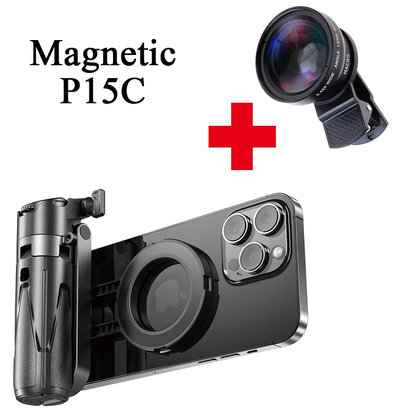 2026 Magnetic Selfie Stick Tripod with Remote – Extendable Phone Stand for iPhone, Samsung & Xiaomi
