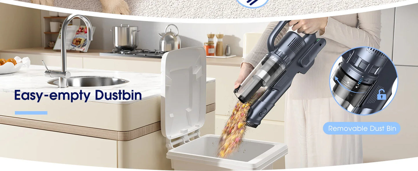 M243 Wireless Floor Vacuum – 25kPa Powerful Suction