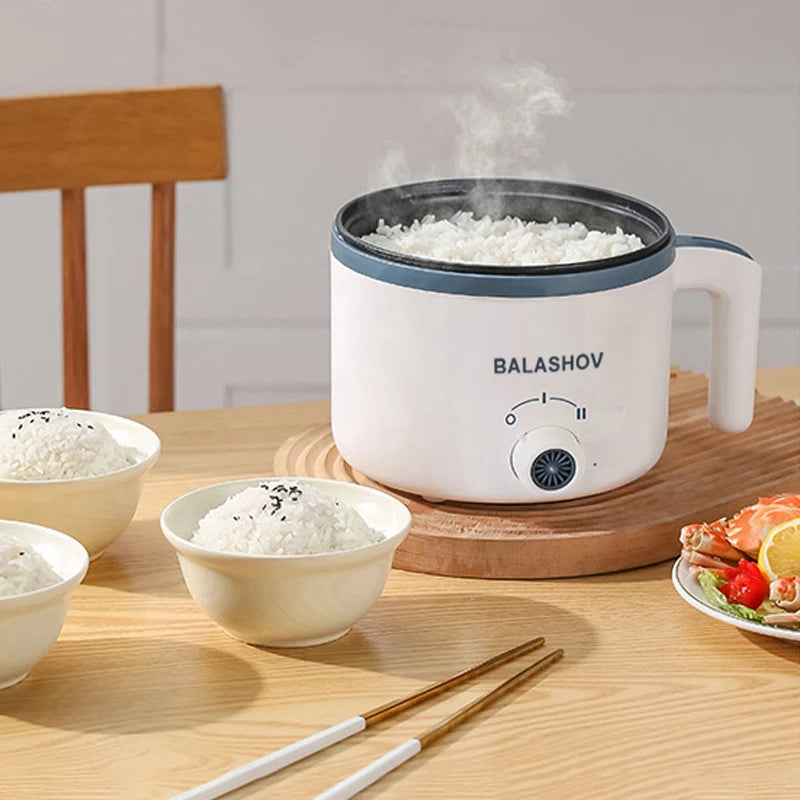 1.7L Electric Rice Cooker – Non-Stick Multi Cooker with Steamer, Smart Mechanical Controls, 220V