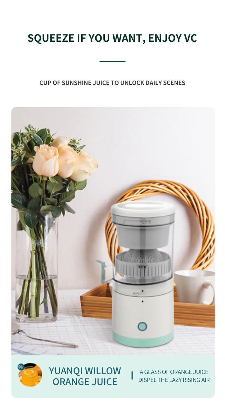 Fully Automatic Fruit Juicer Portable Household Juice Machine with Residue Separation