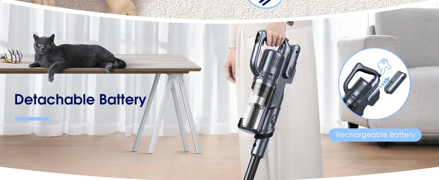 M243 Wireless Floor Vacuum – 25kPa Powerful Suction