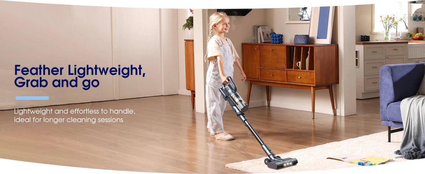 M243 Wireless Floor Vacuum – 25kPa Powerful Suction