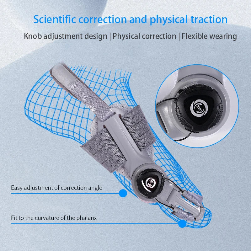 Bunion Corrector – Adjustable Toe Separator & Straightener for Hallux Valgus Relief (Unisex)