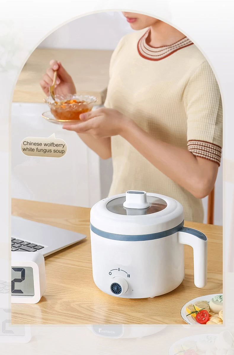 1.7L Electric Rice Cooker – Non-Stick Multi Cooker with Steamer, Smart Mechanical Controls, 220V