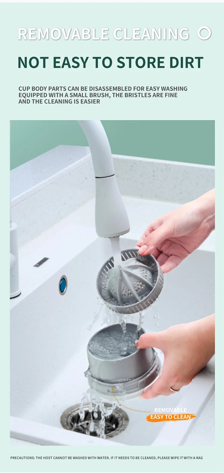Fully Automatic Fruit Juicer Portable Household Juice Machine with Residue Separation